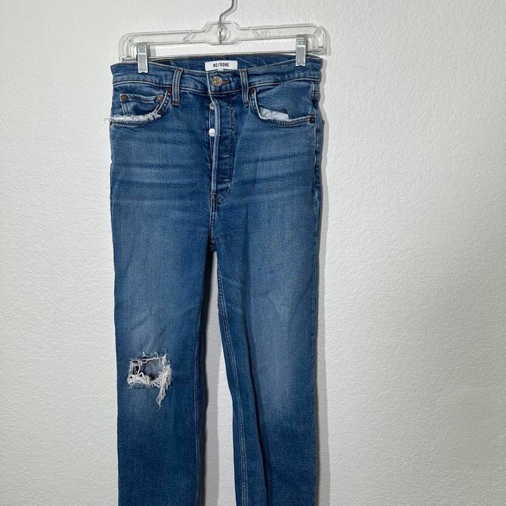 Redone blue denim jeans  28